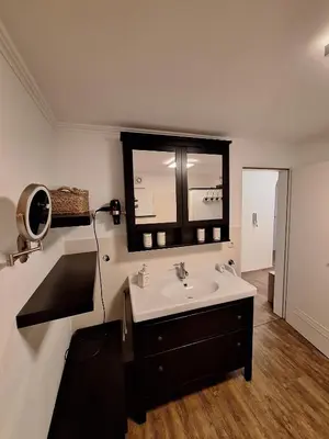 Ein Badezimmer in der Unterkunft Mathildas Ferienwohnung