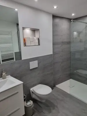 Ein Badezimmer in der Unterkunft Ferienwohnungen KAMELIA