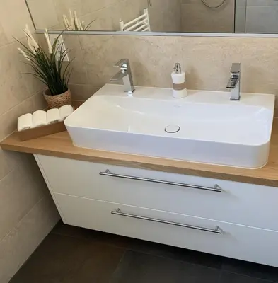 Ein Badezimmer in der Unterkunft Haus Astrid