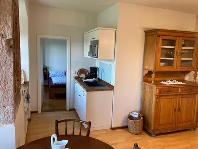 Küche/Küchenzeile in der Unterkunft Tresorzimmer - Studio