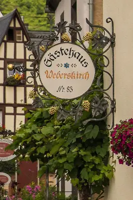 Ein Zertifikat, Auszeichnung, Logo oder anderes Dokument, das in der Unterkunft Gästehaus Weberskirch ausgestellt ist