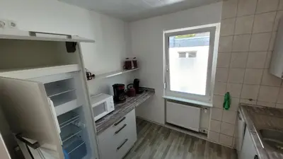 Küche/Küchenzeile in der Unterkunft Ferienwohnung Malbergblick klassifiziert mit 4 DTV-Sternen