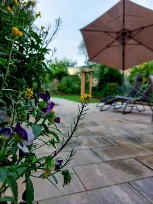 Ein Garten an der Unterkunft Ruff un Runner