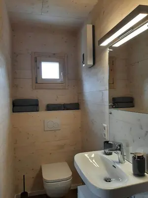 Ein Badezimmer in der Unterkunft Hunsrück Chalet
