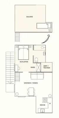 Grundriss der Unterkunft Homemade Apartment