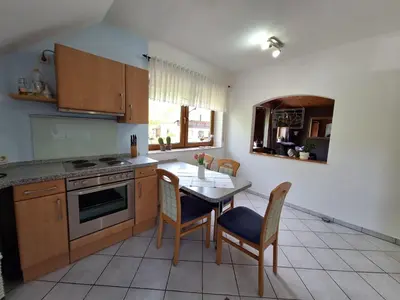 Küche/Küchenzeile in der Unterkunft Ferienwohnung Herold