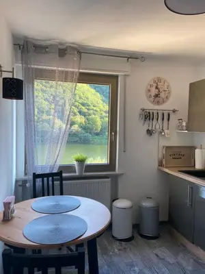 Küche/Küchenzeile in der Unterkunft Haus Elsternest