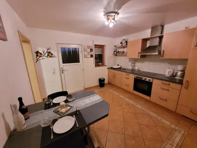 Küche/Küchenzeile in der Unterkunft Schöne gemütliche Ferienwohnung im Hunsrück
