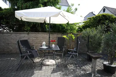 Ein Garten an der Unterkunft Ferienhaus Therese