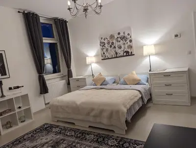 Ein Bett oder Betten in einem Zimmer der Unterkunft Schönes Apartment im Zentrum von Koblenz