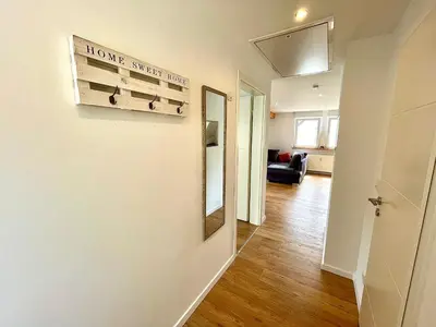 Grundriss der Unterkunft Sky Apartment, Sauna, Blick zur Mosel, großer Balkon, Kaffeemaschine, Smart TV