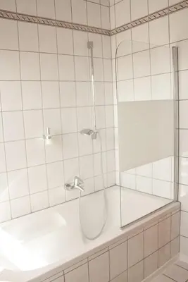 Ein Badezimmer in der Unterkunft Gästehaus am Viehmarkt