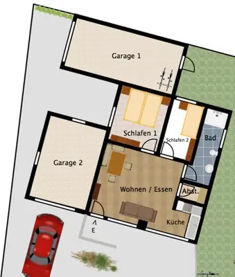 Grundriss der Unterkunft Haus Berndorf