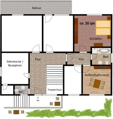 Grundriss der Unterkunft Haus Berndorf
