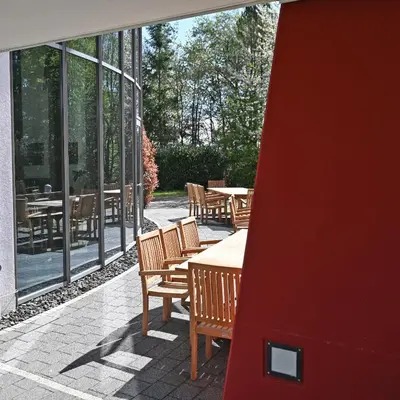 Ein Balkon oder eine Terrasse in der Unterkunft Hotel und Kongresszentrum Wanderath