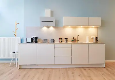 Küche/Küchenzeile in der Unterkunft Design Apartment I Innenstadt I Küche I WIFI
