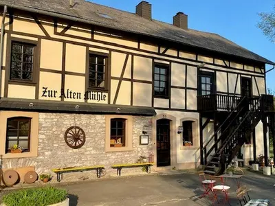 Das Gebäude in dem sich die Ferienwohnung befindet