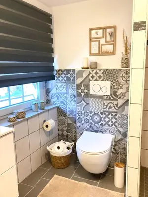 Ein Badezimmer in der Unterkunft Ferienhaus Goldstück wohnen im Weinberg