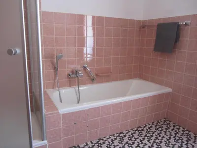 Ein Badezimmer in der Unterkunft Ferienwohnung Roter Wingert