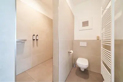 Ein Badezimmer in der Unterkunft Innenstadt Studio I Küche I WIFI I Netflix