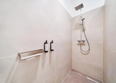 Ein Badezimmer in der Unterkunft Innenstadt Studio I Küche I WIFI I Netflix