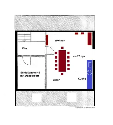 Grundriss der Unterkunft Ferienhaus Stahlbergblick