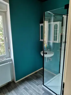 Ein Badezimmer in der Unterkunft Ferienhaus Stahlbergblick