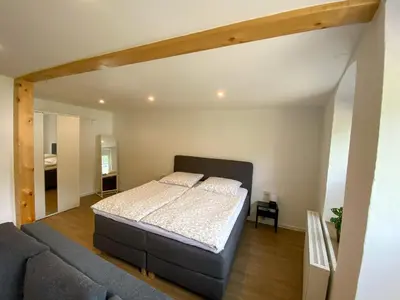 Ein Bett oder Betten in einem Zimmer der Unterkunft Fewo Catlen