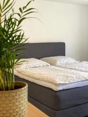 Ein Bett oder Betten in einem Zimmer der Unterkunft Fewo Catlen