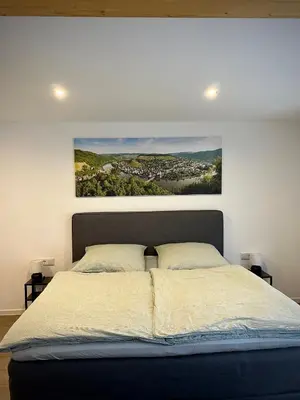 Ein Bett oder Betten in einem Zimmer der Unterkunft Fewo Catlen
