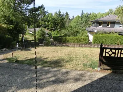 Ein Garten an der Unterkunft Einliegerwohnung in Stromberg-Schindeldorf