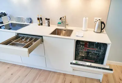 Küche/Küchenzeile in der Unterkunft Design Studio I Stadtzentrum I Küche I Netflix
