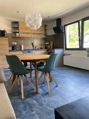 Küche/Küchenzeile in der Unterkunft Relaxen am Waldesrand Fewo 2