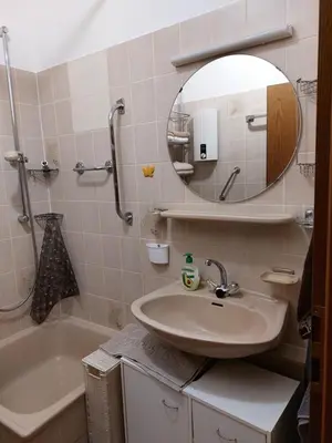 Ein Badezimmer in der Unterkunft Onkel Jupp