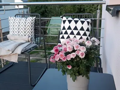 Ein Balkon oder eine Terrasse in der Unterkunft Sonnenlay Lounge - Studio & Ferienhaus