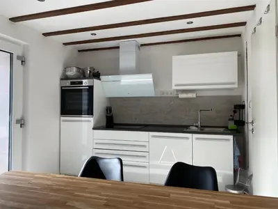 Küche/Küchenzeile in der Unterkunft Sonnenlay Lounge - Studio & Ferienhaus