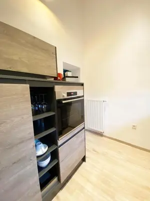 Küche/Küchenzeile in der Unterkunft Sonnenlay Lounge - Studio & Ferienhaus