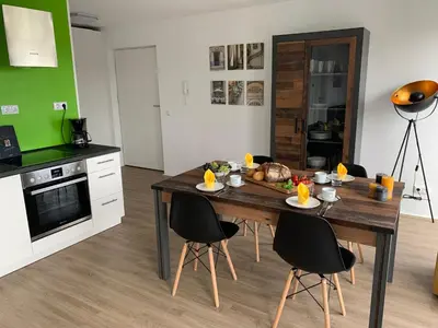 Küche/Küchenzeile in der Unterkunft eifel24, neu, modern mit Dachterrasse