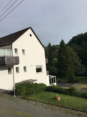 Das Gebäude in dem sich die Pension befindet