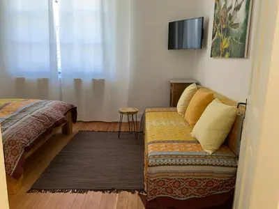 Ein Bett oder Betten in einem Zimmer der Unterkunft Ferienhaus Mosel 2.0