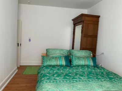 Ein Bett oder Betten in einem Zimmer der Unterkunft Ferienhaus Mosel 2.0