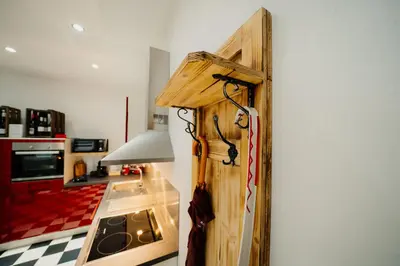 Küche/Küchenzeile in der Unterkunft Ferienwohnung Nr.3