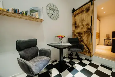 Ein Sitzbereich in der Unterkunft Ferienwohnung Nr.3