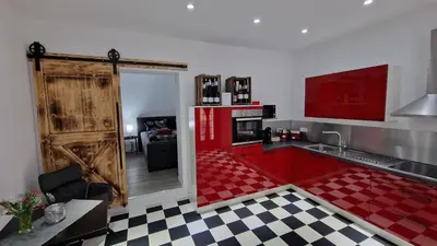 Küche/Küchenzeile in der Unterkunft Ferienwohnung Nr.3