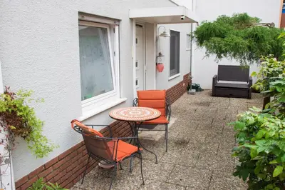 Ein Sitzbereich in der Unterkunft Schöne Ferienwohnung in der Welterbe Region