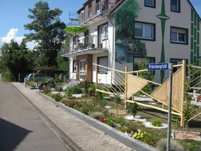 Das Gebäude in dem sich die Ferienwohnung befindet