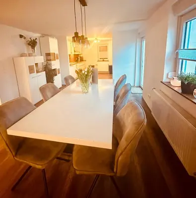 Küche/Küchenzeile in der Unterkunft Ferienhaus Griede mit 3 Schlafzimmern