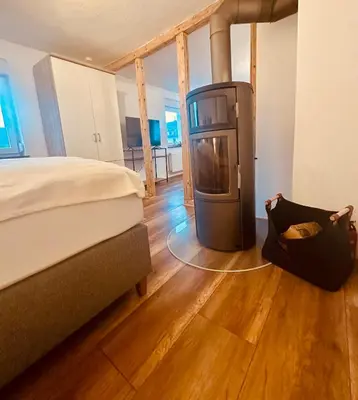 Ein Bett oder Betten in einem Zimmer der Unterkunft Ferienhaus Griede mit 3 Schlafzimmern