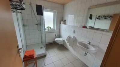 Ein Badezimmer in der Unterkunft Ferienwohnung am Ring