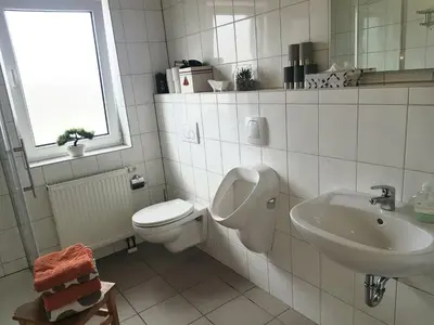 Ein Badezimmer in der Unterkunft Ferienwohnung am Ring
